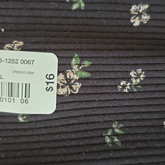 THEREABOUTS GIRLS BLACK FLORAL SUMMER TANK TOP SIZE XL - Picture 3 of 9